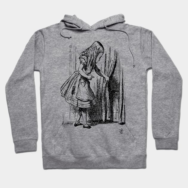 Alice in Wonderland | Alice Finds the Door to Wonderland | Vintage Alice | Hoodie by Eclectic At Heart